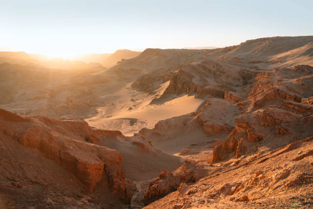 istock Golden Sunrise Over Rugged Atacama Desert Landscape 2149131556