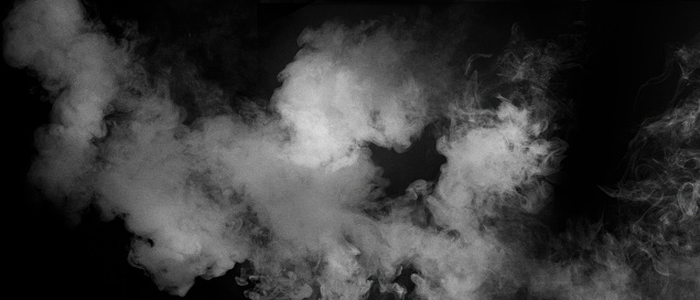 moody black and white smoke background