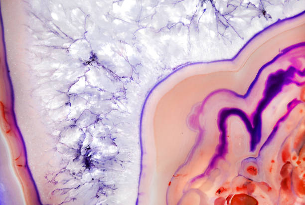 Nature. Crystallization. Abstraction. Macro Photography. Minerals. Blue. Rocks. Backgrounds - Subjects. Geodes - Minerals. Layered. Patterns. Geology. Close-up. Art. Posters. Vibrant colors. Crystal therapy. Amber. Rock formations.