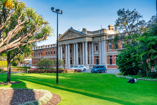 Perth, Australia - August 31, 2023: Supreme Court of Western Australia.