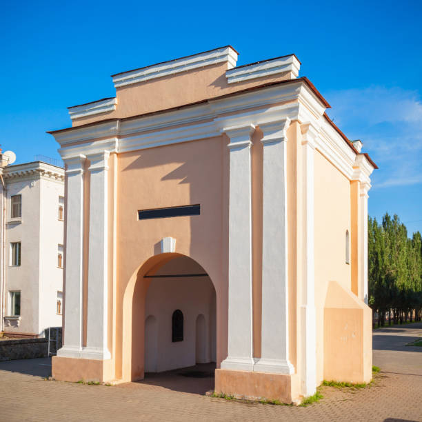 The Tara Gates or Tarskiye Vorota in the center of Omsk in Siberia, Russia