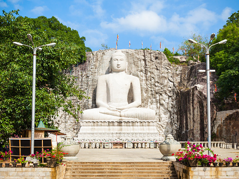 Samadhi Buddha Statue at the Rambadagalla Viharaya Temple near Kurunegala in Sri Lanka