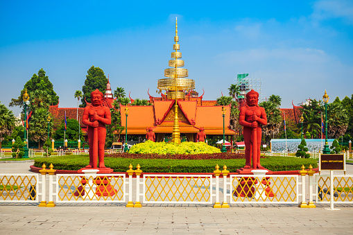 Krama Hall near the Royal Palace in Phnom Penh in Cambodia