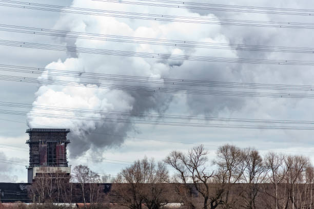 smoke from a industry chimney