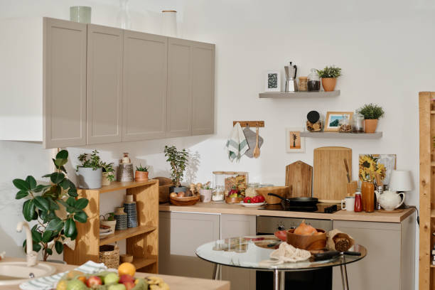 istock Corner of spacious kitchen in apartment 2149144336