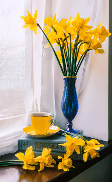 istock Bouquet of daffodils on the window 2149144867