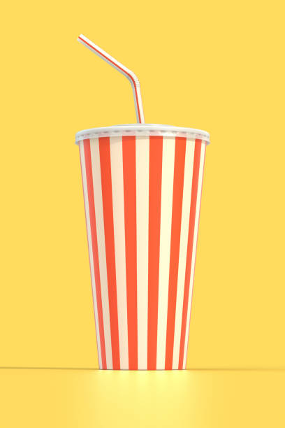 istock Fast food cola drink cup and drinking straw 2149147894