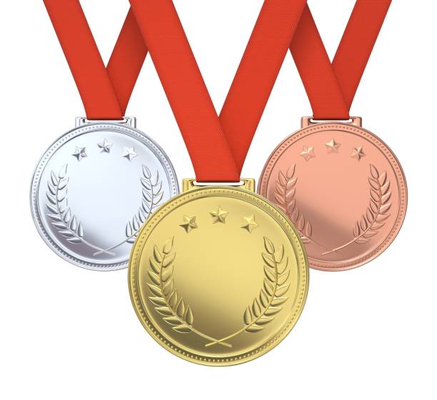 istock Golden, silver and bronze medals 2149148224