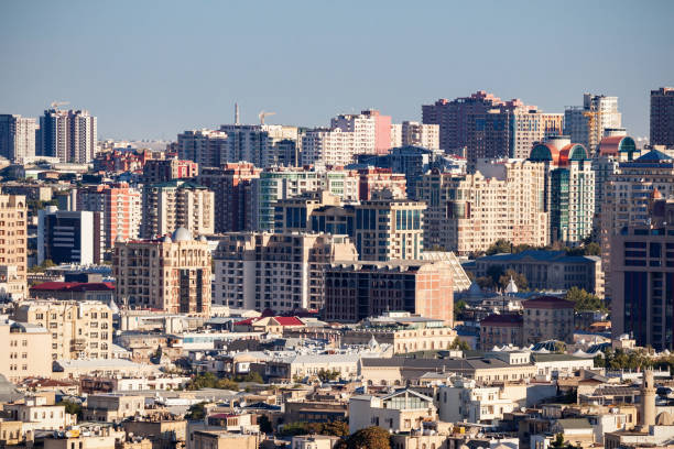 istock Baku aerial panoramic view 2149154238