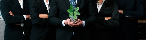 istock Eco-friendly business investment on forest regeneration. Quaint 2149154797