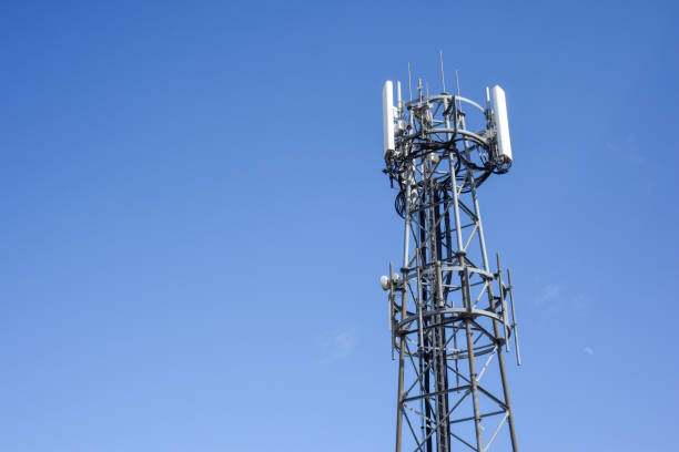 Telecomms transmitter mast for mobile phone businsses to transmit data and calls across networks