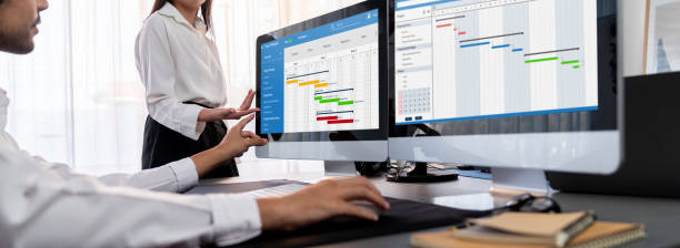 istock Business people planning time and deadline for company task. Trailblazing 2149158076
