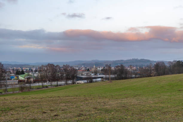 istock Meadow in spring cloudy evening near Humpolec CZ 03 08 2024 2149160329