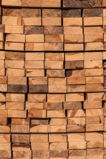 istock Stack of new wooden planks 2149162396