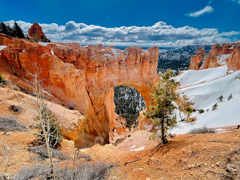 Bryce Canyon National park in the spring time. Snow still on the ground but great for hiking and exploring.