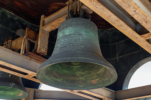 Bells of the Lamberti Tower in Verona, Italy