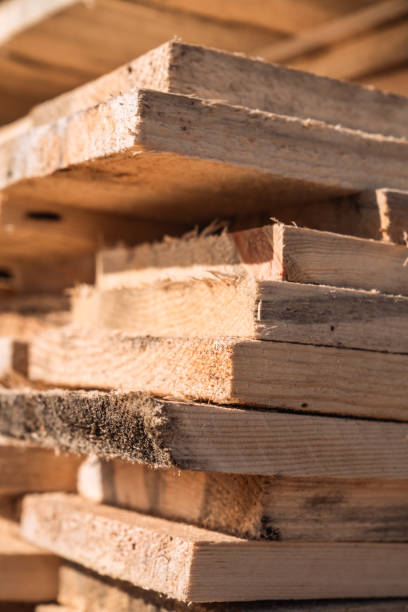 istock Stack of new wooden planks 2149162882