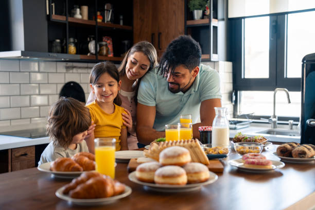 istock Happy parents spending quality time in the morning during weekend 2149165238