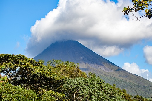 The Arenal Volcano in La Fortuna, central Costa Rica.