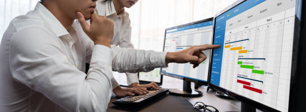 istock Business people planning time and deadline for company task. Trailblazing 2149168236
