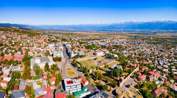 istock Telavi old town aerial panoramic view 2149168834