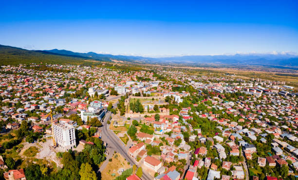 istock Telavi old town aerial panoramic view 2149168841