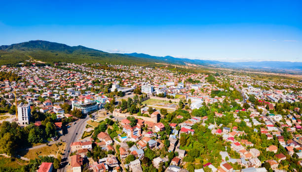 istock Telavi old town aerial panoramic view 2149168845