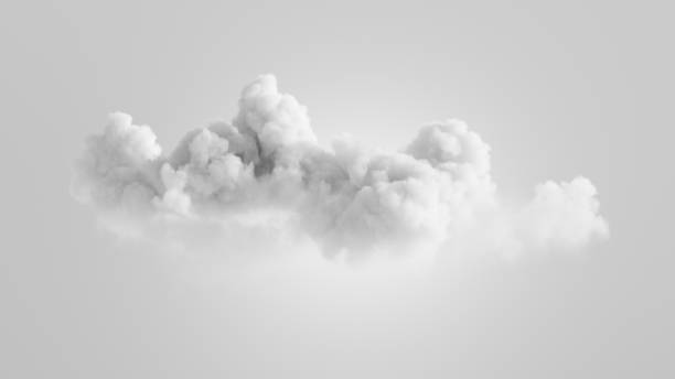 istock 3d rendering, abstract background. Stormy cumulus. Fluffy cloud isolated on white background. Minimal wallpaper 2149174224