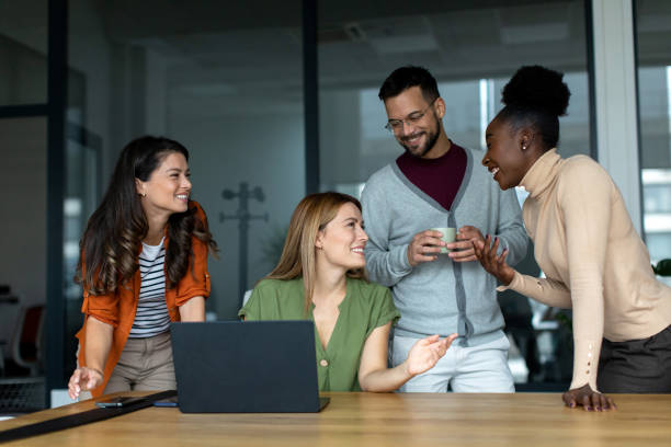 istock Business team in the office having meeting 2149176464