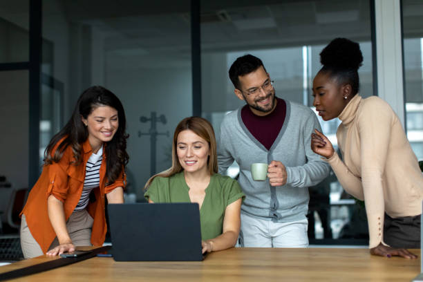 istock Business team in the office having meeting 2149176468