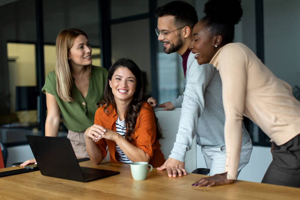 istock Business team in the office having meeting 2149176477