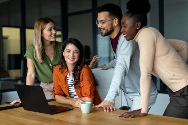 istock Business team in the office having meeting 2149176479
