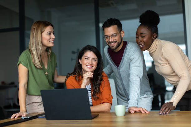 istock Business team in the office having meeting 2149176497