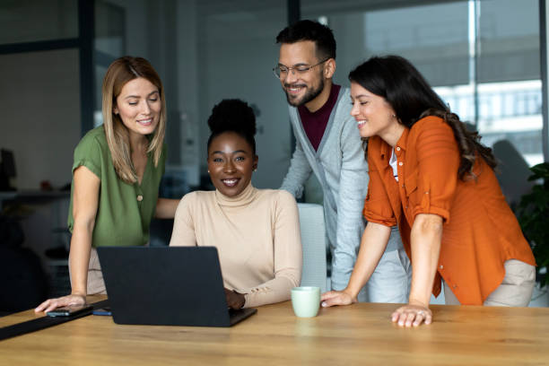 istock Business team in the office having meeting 2149176532