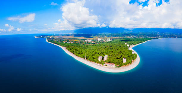 istock Pitsunda beach aerial panoramic view, Abkhazia 2149176997