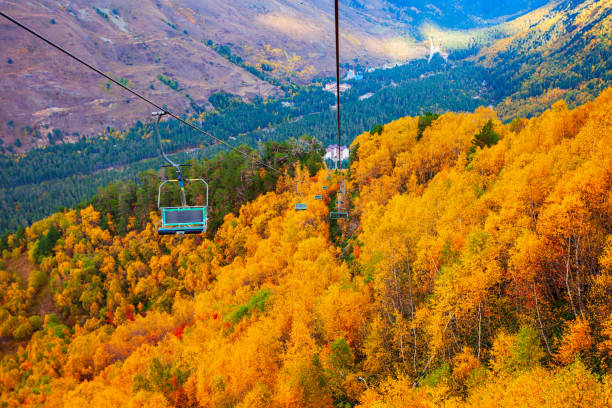 istock Cable car near Mount Elbrus, Russia 2149177012