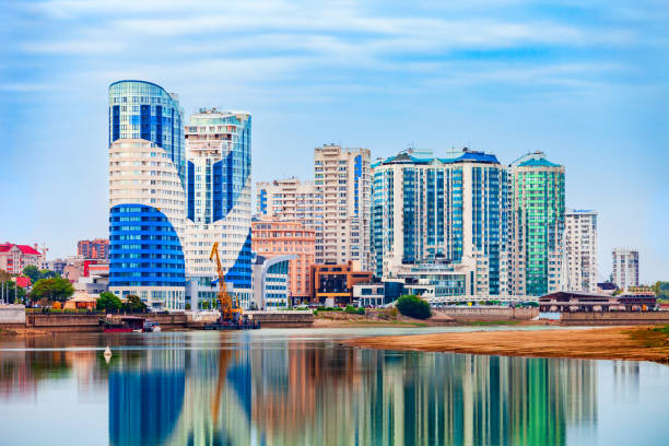istock Kuban river, Krasnodar city aerial skyline 2149177214