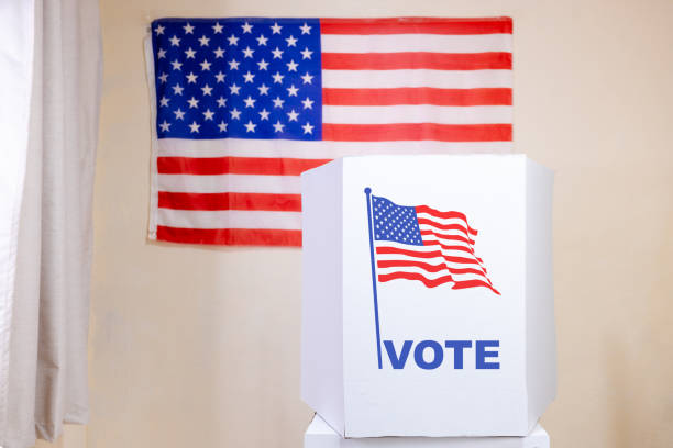istock Voting booth: American Presidential Election 2149178373