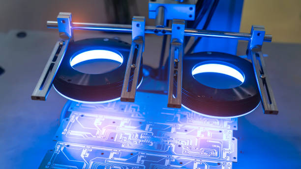 istock smart robot in manufacturing industry for industry 4.0 and technology concept. Robotic vision sensor camera system. 2149185539