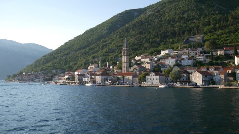 Perast - old town in the Bay of Kotor in Montenegro.