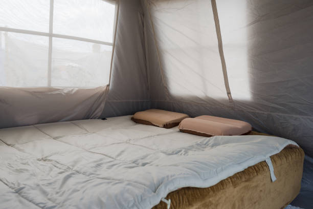 istock A temporary casual outdoor tent bedroom display 2149187571