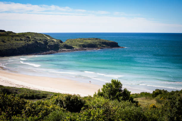 istock Beautiful idyllic coastal beach with white sand and aqua water 2149195071