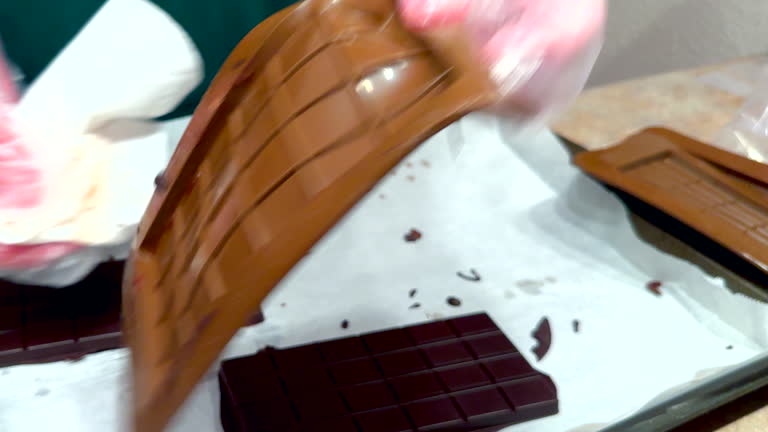 Removing Homemade Keto Friendly Dark Chocolate From Molds