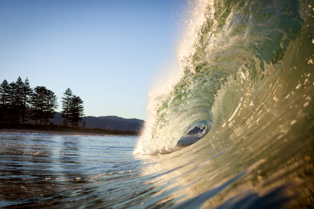 Surfing in Lennox Head, Australia