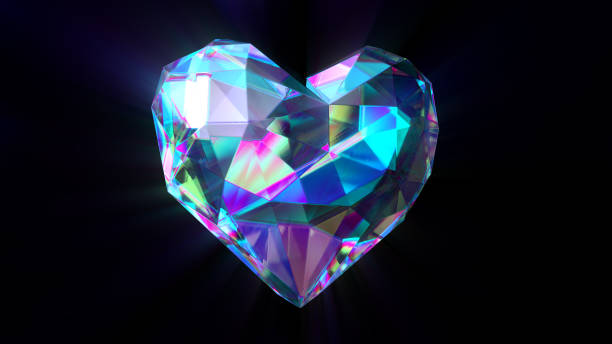 istock Radiant Crystal Heart with Iridescent Facets 2149197780
