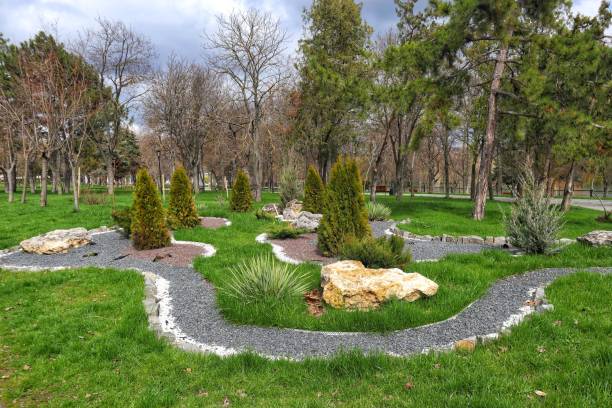 istock Landscaping in a city park 2149197937