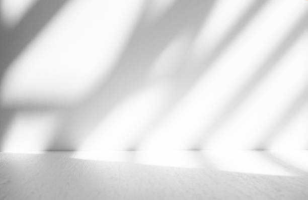 istock Wall interior background, studio and backdrops show products.with shadow from window color white . background for text insertion and presentation product 2149198961