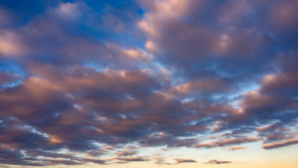 istock End of the day concept, clouds, twilight, evening, magenta, dramatic sky, pink sunset 2149203291