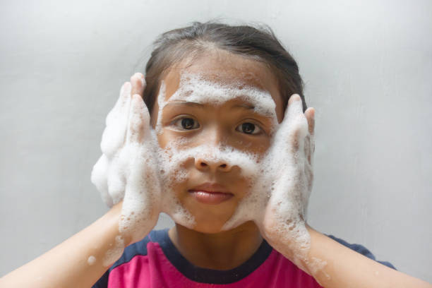 Play with soap foam