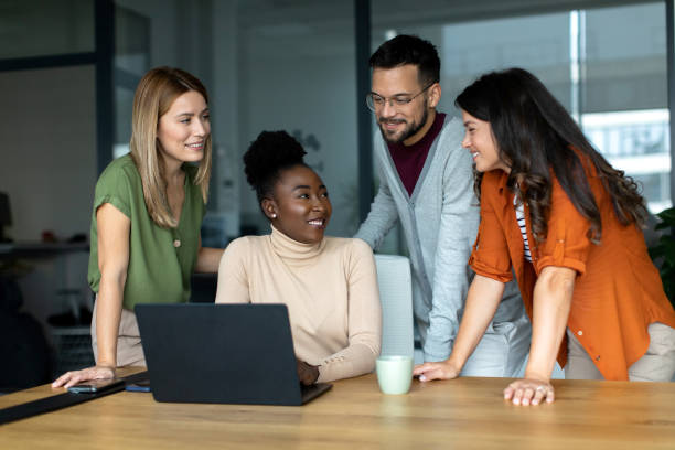 istock Business team in the office having meeting 2149208736